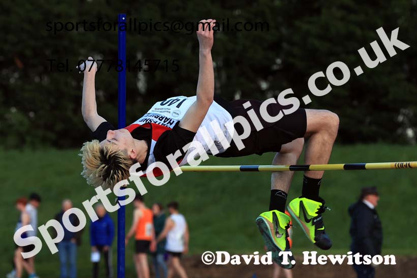 High Jump, 2024 NEGP 1, Monkton Stadium, Jarrow. Photo: David T. Hewitson/Sports for All Pics